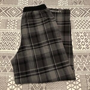 A Bathing Ape Bape Tartan Wide Leg Sweatpants Size Small